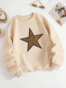 Sudadera con capucha de poliéster/algodón transpirable sólido de felpa de invierno para mujer, Top cálido de punto informal holgado de manga larga - Product Image 3