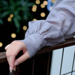 Blusas y camisas elegantes de lino y seda para mujer, tejido de punto con diseño de ramio elegante, suministro ODM - Product Image 1