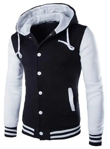Automne printemps hommes élégant mince Streetwear gilet support haute couture Baseball à capuche manteau collège varsité marque veste pour garçons - Product Image 5