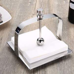 Premium <b>Chrome</b> Finished Napkin Holder With Weighted Top Suitable For Event Serving Family Meals And Hosting From India - Product Image 3