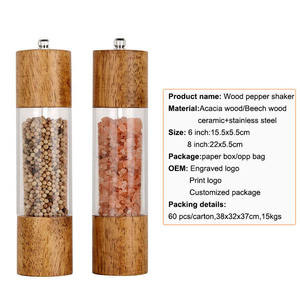 Hilar Taiwan fait 24 à 36 pouces grand moulin à poivre sel avec des idées de broyeur en céramique 2025 Gadgets de cuisine - Product Image 3