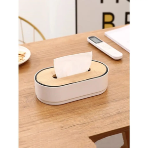 La más nueva caja de servilletero de Metal de madera para encimera de cocina Configuración de restaurante Eventos sociales elegantes Durable de alta calidad - Product Image 4