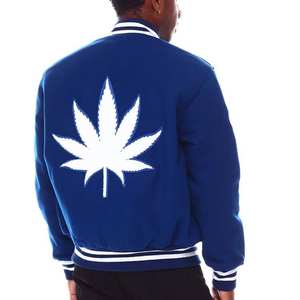 แจ็คเก็ตหนังวาร์ซิตี้ปักโลโก้ตามสั่งสำหรับผู้ชาย สไตล์ฮิปฮอป แฟชั่นใหม่ ไซส์ใหญ่ แบบนักศึกษา ทำจากขนสัตว์ 100% สำหรับฤดูหนาว - Product Image 4