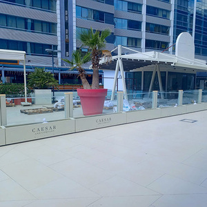 Pergola อลูมิเนียมกลางแจ้ง140x176พร้อมระบบกระจกลูกสูบกระจกนิรภัย - Product Image 5