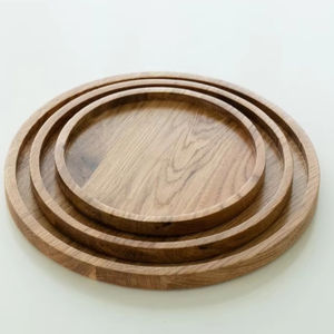 Plateau de service en bois de mangue de qualité supérieure, nouveauté, plateau de rangement de bureau unique, plat multifonctionnel, lavable au lave-vaisselle, artisanat en bois - Product Image 1