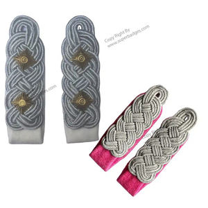 Accesorio de uniforme ceremonial para miembro del personal de la tabla de hombro con cordón metálico dorado y Negro 1872 con acabado recubierto - Product Image 6