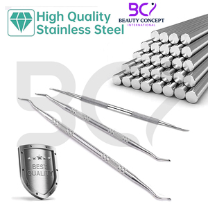 Surgical Stainless Steel Ingrown Toenail <b>Tool</b> <b>Safe</b> Nail Cleaning Treatment Manicure Pedicure <b>Tools</b> Kit Cuticle Pushers - Product Image 4