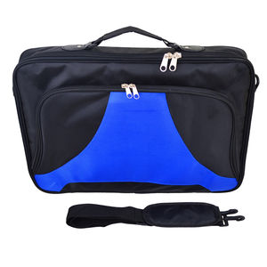 Briefcase Bag Water Resistant Shoulder Bag with Dual Compartments Leather Handles <b>Luggage</b> <b>Strap</b> Front Pocket Laptop Bags - Product Image 3