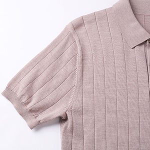 2025 verano hombres Casual para Polo camisa de manga corta con cuello en V botón camiseta Color sólido bordado transpirable Tops - Product Image 4