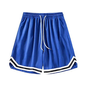 Pantalones cortos deportivos de verano para hombre, informales, sueltos, transpirables, de seda helada, de secado rápido, cinco puntos, elásticos, nuevos, de baloncesto sólido medio, deportes en pareja - Product Image 3