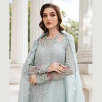 Collection formelle Maria B, robe de mariée en chiffon à broderies lourdes, 4 pièces, Salwar Kameez, collection SSUMAIRA