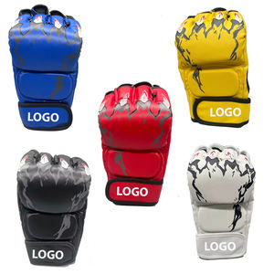 Gants de MMA professionnels de bonne qualité, logo personnalisé, vente en gros, gants de grappling en cuir, gants de sparring, gants de boxe en PU, arts martiaux - Product Image 5