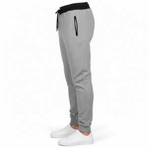 Men's Lightweight Distressed Casual Canvas <b>Slim</b> Fit <b>Joggers</b> Performance Sweatpants with Drawstring Closure - Product Image 2