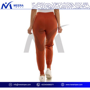 Pantalones deportivos de lana de algodón para mujer, pantalones de chándal holgados transpirables para entrenamiento, bolsillos de secado rápido, ajuste holgado para otoño - Product Image 4
