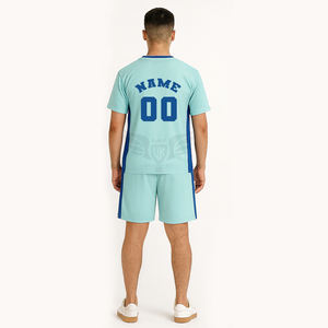 Ensemble de maillot et short de football personnalisé, dernier uniforme d'équipe sportive en sublimation, kit d'entraînement respirant - Product Image 4