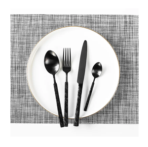 ช้อนโลหะสีดำใช้กับอาหารทำจากเหล็กผิวเรียบทำสีสำหรับเครื่องครัว - Product Image 6