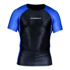 Maillot de compression léger pour le cyclisme, le sport, la salle de sport, les hommes, les garçons, les vêtements de natation MMA, manches courtes, UPF50+ - Product Image 1