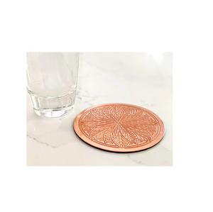 Best Quality Brass Copper <b>Coasters</b> Hammered Solid Brass <b>Coasters</b> Handmade Copper <b>Coasters</b> for <b>Drinks</b> Tabletop Decorations - Product Image 5