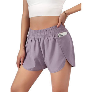 Pantalones cortos de entrenamiento para mujer, Shorts deportivos de cintura alta, diseño personalizado de alta calidad, venta al por mayor, nuevo estilo - Product Image 1
