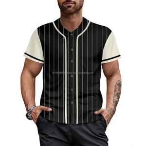 2024 Latest Custom Half Sleeve BaseballSoftball Jerseys Breathable Sportswear for Wholesale Sublimation Printing - Product Image 5