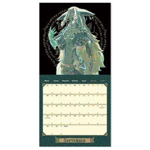 Calendario de Pared 2025 de The Legend of Zelda, Material de Papel, con Reloj, para Uso en Mesa y Oficina, para Promoción - Product Image 1