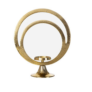 Portavelas votivo de Metal decorativo hecho a mano decoración del hogar con soporte de vela curvo a mano para bodas y Navidad - Product Image 2