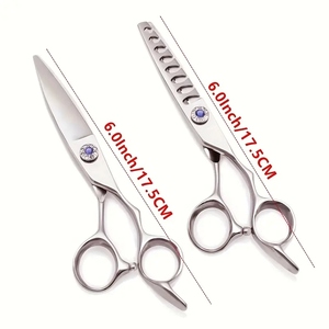 Ciseaux de coupe de cheveux réglables en acier inoxydable de haute qualité, poignée ergonomique, cisailles de salon pour des coupes de cheveux précises et lisses - Product Image 5