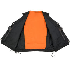 Chaleco de cuero transpirable de tendencia superior Ropa informal para exteriores Chaleco de cuero de estilo personalizado de alta calidad para hombres - Product Image 3