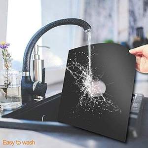 غطاء الموقد لحماية موقد الموقد يعمل بالغاز مجموعة واقيات توب الموقد باللون الأسود - Product Image 5