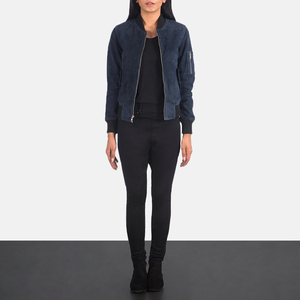 Haute qualité automne hiver mince moto manteau court femmes longue veste en cuir PU imprimé fourrure de mouton matelassé support brut - Product Image 1