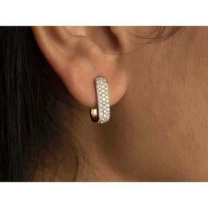 ต่างหูเพชรแบบห่วง - Product Image 3
