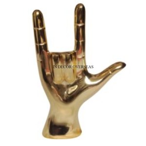 Brass Antique Finished Luxurious Quality Metal Hands Designer Set Of 3 Sculptures Table Top <b>Decoration</b> Supplies In Lowest Price - Product Image 3