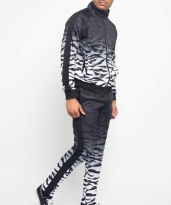 Sublimation personnalisée Desgine Logo Vintage Soleil Fade Patchwork Survêtements Pantalon de survêtement et Sweat à capuche Ensemble Survêtement Pour Hommes - Product Image 5