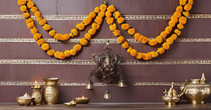 Colgante de pared de Lord Ganesha de latón de estilo moderno hecho a mano para decoración de puerta principal de entrada de boda y propósito de regalo - Product Image 3