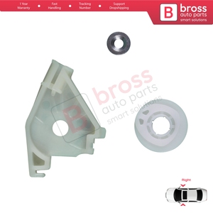 ตัวปรับกระจกหน้าต่างด้านหน้า BWR1056ตัวหนีบล้อชุดที่เหมาะสมสำหรับ A4 S4 B6 8E B8 8K exeo 3R ประตู4/5 - Product Image 3