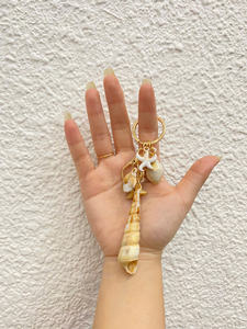 Llavero de Concha Natural, Accesorio de Recuerdo Hecho a Mano para Regalos - Product Image 6