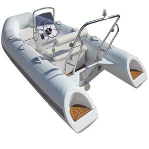 2023 새로운 사용자 정의 11ft 백색 물 뗏목 3.3m orca hypalon 요트 유리 섬유 유리 섬유 단단한 풍선 보트