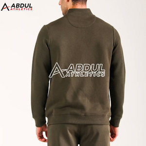 Sweat-shirt à fermeture éclair en coton mélangé personnalisé, tissu doux, tenue élégante pour l'extérieur Sweat-shirt - Product Image 2