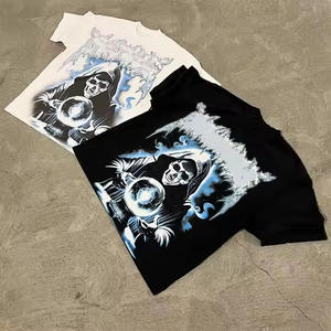 T-shirts imprimés OEM pour hommes T-shirts vintage avec impression personnalisée T-shirt surdimensionné pour hommes T-shirts vieillis pour hommes - Product Image 1