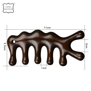 หวีนวดไม้หวีนวดหัวไม้หวีนวดไม้หวีไม้จันทน์สำหรับสปาขนาดใหญ่ที่สวยงามและสง่างามทุกวัน - Product Image 6