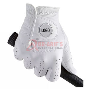 Customizable White Cabretta Leather Golf <b>Gloves</b> Unique Design with Sheepskin All Weather Durable with Custom Logo - Product Image 3