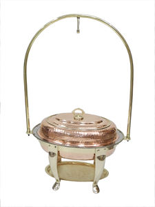 Nouveau serveur de nourriture élégant chauffe-plats émail fini Offre Spéciale Banquet hôtel restauration articles Design fait à la main en métal chauffe-plats - Product Image 4