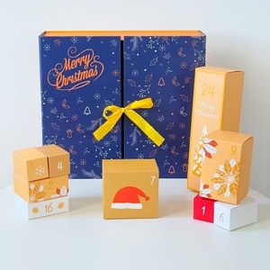 Nova tùy chỉnh giáng sinh đếm ngược lịch Hộp Quà Tặng 24 ngày lịch phiêu lưu với UV lợi thế giấy tráng mẫu năm mới - Product Image 2
