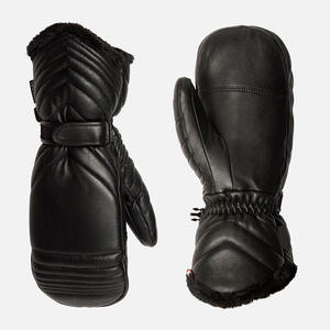 Top Sale Ski <b>Gloves</b> with Perfect Cutting Best <b>Leather</b> Material Custom Logo Low Price for Outdoor Snowboarding Activities - Product Image 2