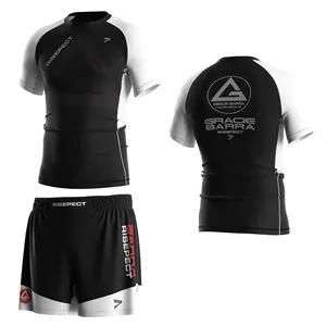Rash Guard en tissu premium pour homme, imprimé et brodé - Fabricant en gros - Product Image 1