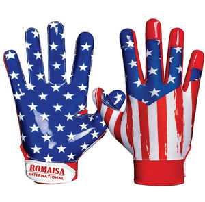 Gants de football américain de haute qualité avec logo personnalisé Winro Sports Super Sticky Palm Dernier modèle avec marque privée Fabricant - Product Image 6