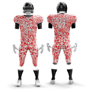 Uniformes de Fútbol Americano Profesionales de Poliéster de Alta Resistencia para Hombre, Personalizables, Transpirables, con Malla - Product Image 1