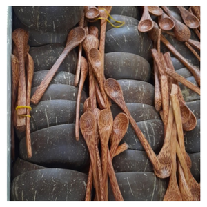 Bol en coquille de noix de coco pour les maisons rustiques et la décoration bol en coquille de noix de coco fait à la main du Vietnam convient aux styles de cuisine ou de chambre à coucher - Product Image 1