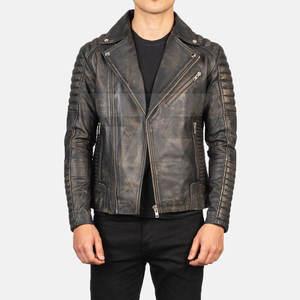 Chaqueta de Cuero Casual de Alta Calidad para Hombre, Hecha a Medida en Pakistán, con Cierre, Cuello Alto de Lona, Exterior de Poliéster, para Invierno - Product Image 4