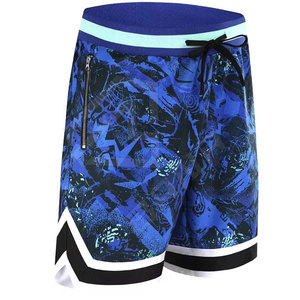 Short de basket-ball en maille de sublimation de polyester pour hommes de logo personnalisé de grande taille 6XL avec décoration de motif fabriqué sur commande - Product Image 5